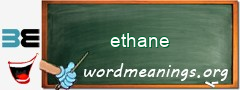 WordMeaning blackboard for ethane